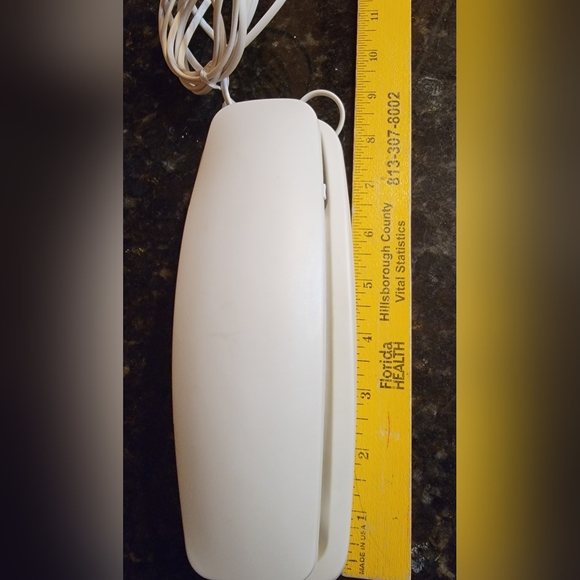 Vintage Conairphone Retro Trimline Push Button Corded Wall/ Desk Phone White - Picture 8 of 8